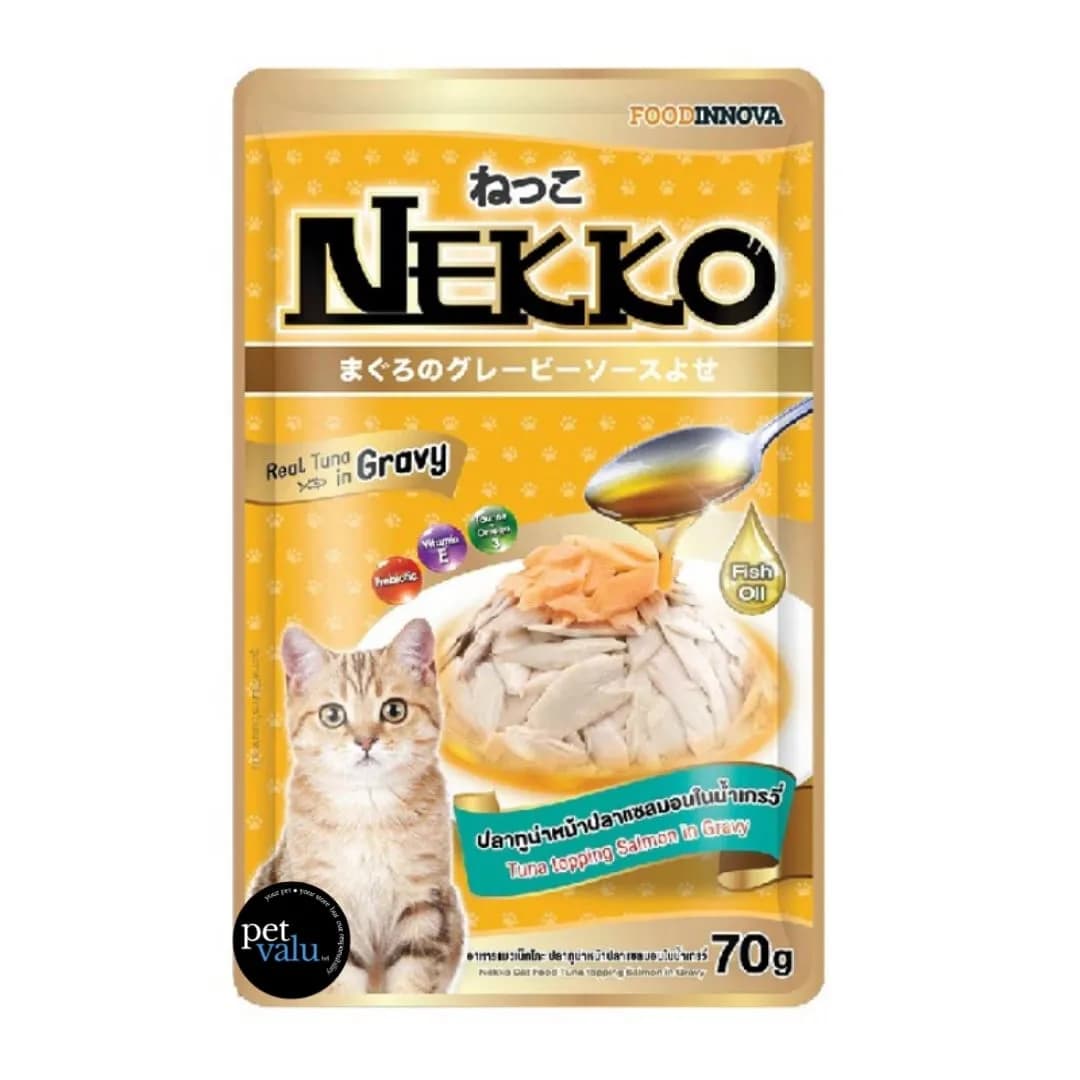 Nekko Tuna Topping salmon In Gravy 70gm